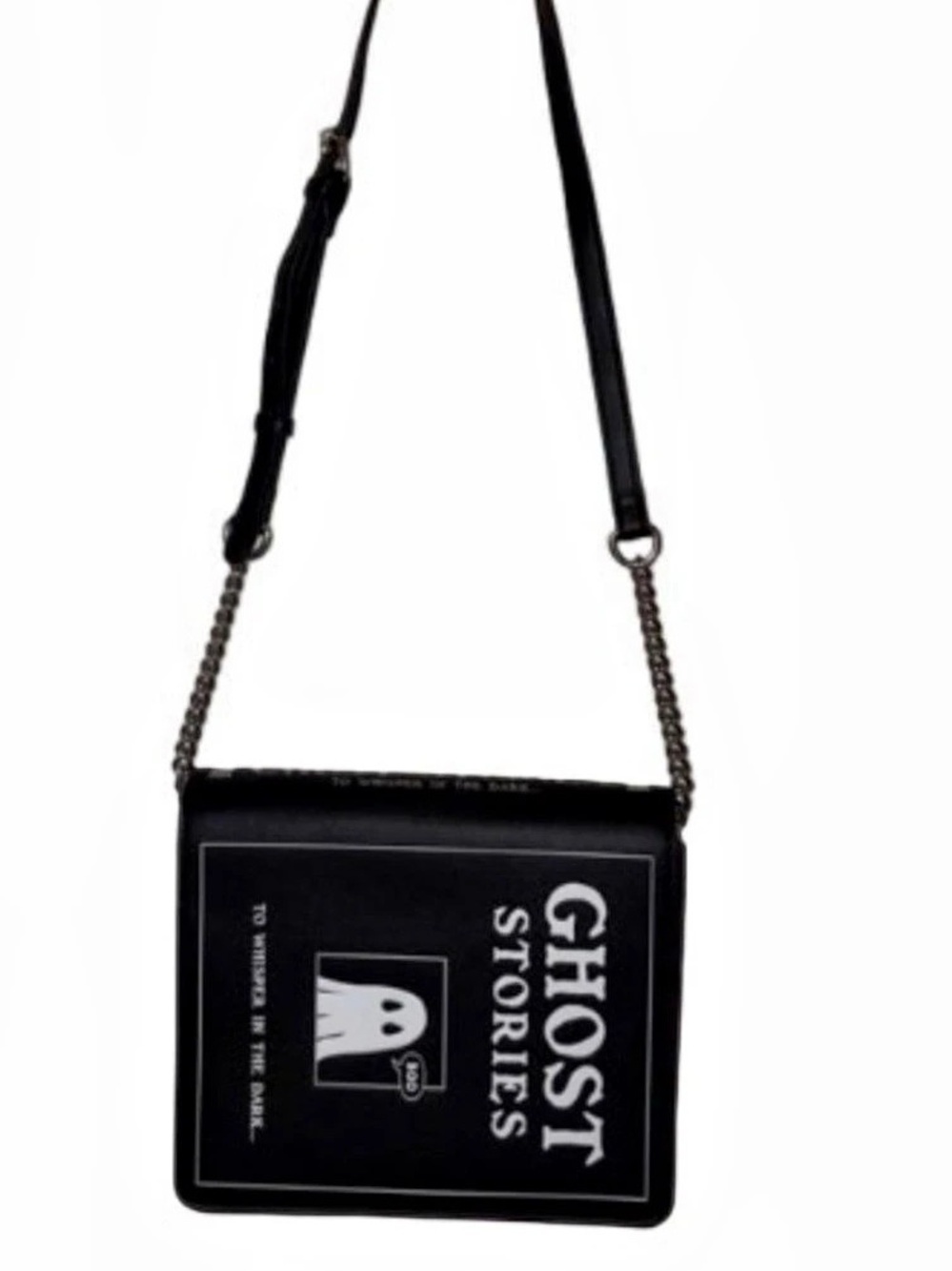 Ghost Stories Halloween Crossbody Purse Black & White